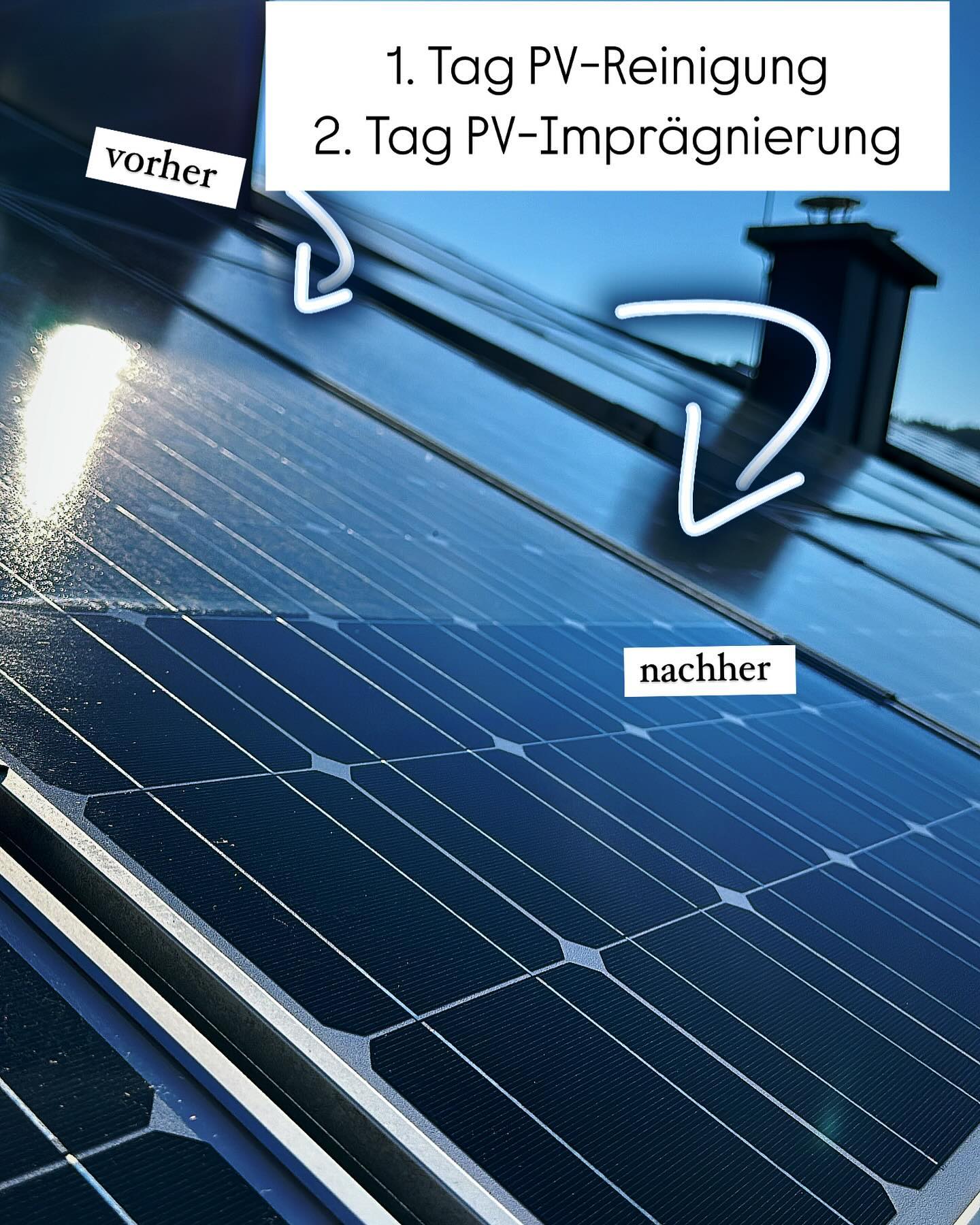 PV-Anlage Vorher-Nachher: PV-Reinigung und optionale PV-Imprägnierung in Ried im Innkreis