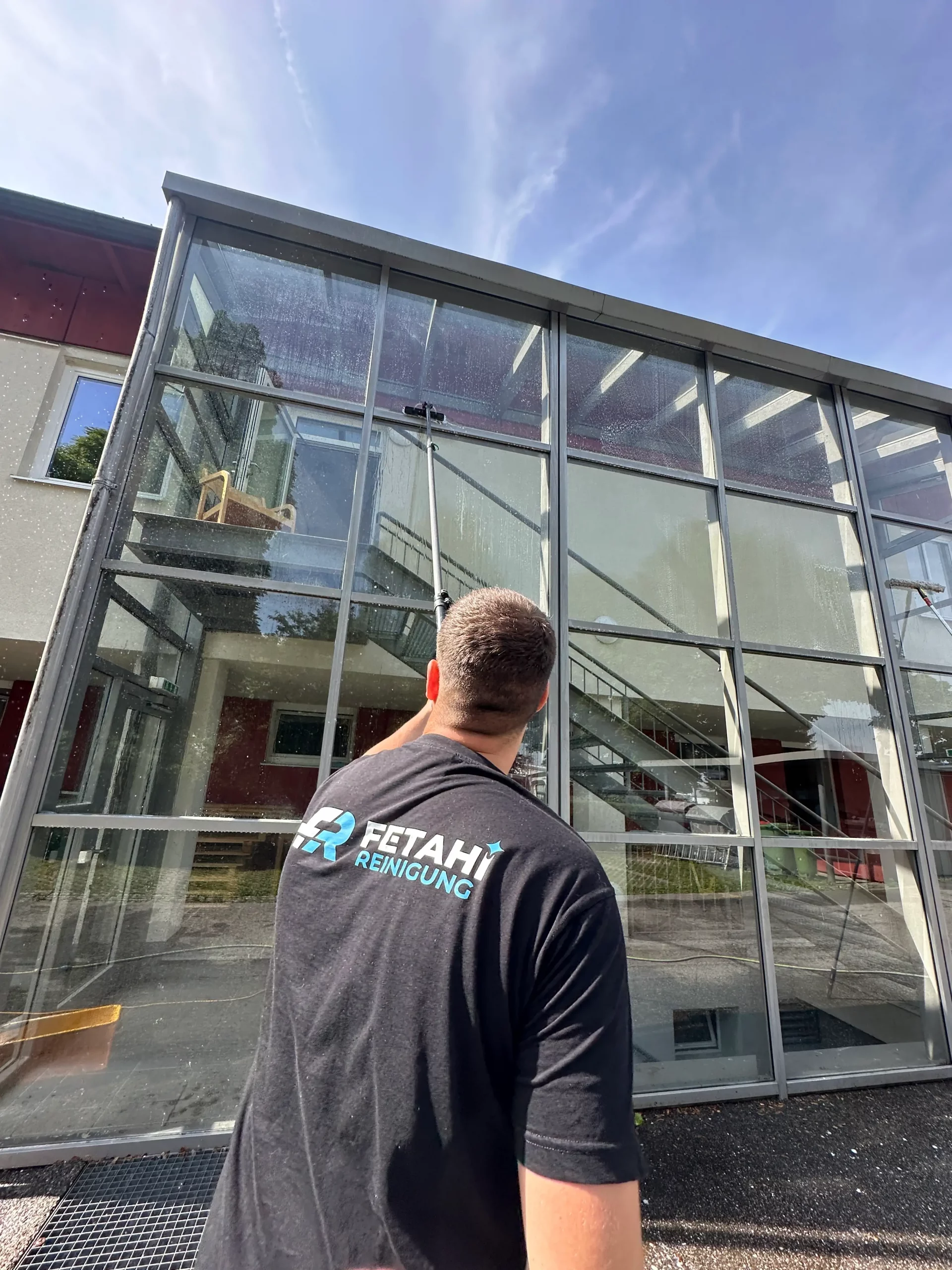 Wintergartenreinigung Hintergrund