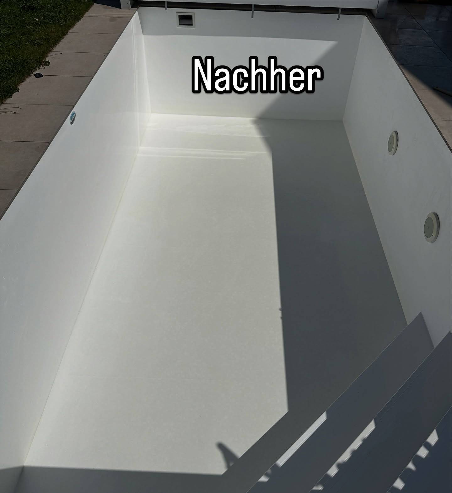 Glasklarer Pool nach der Reinigung durch Fetahi